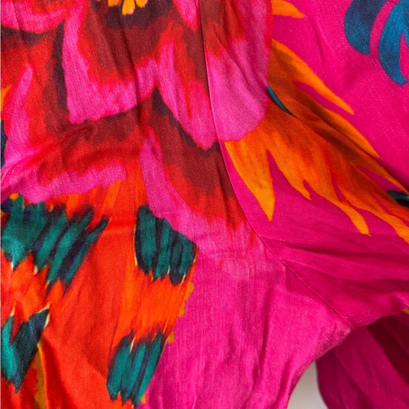 FARM RIO Vintage Wave Midi Dress Size Medium - Picture 8 of 11